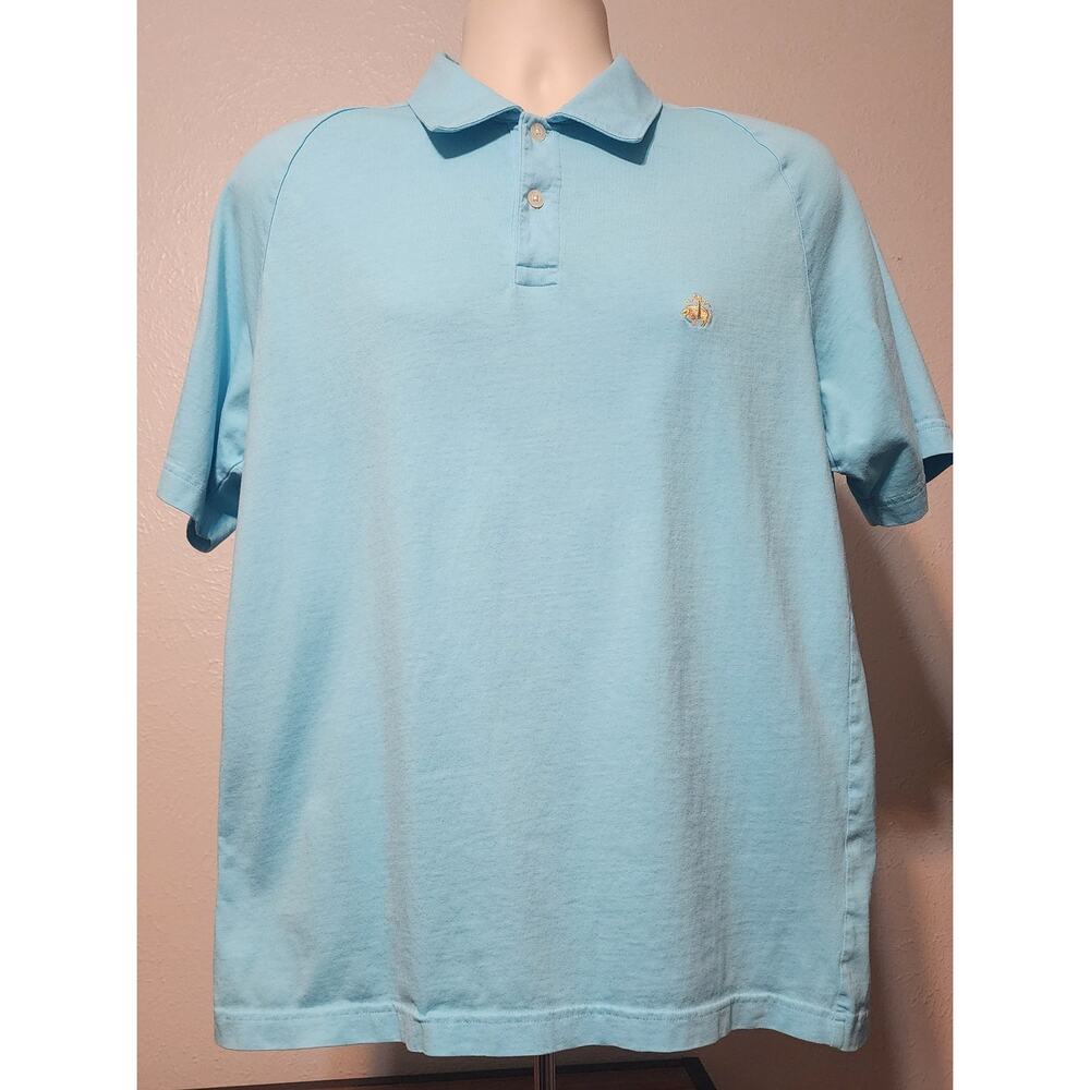 Brooks Brothers 346 100% Cotton Teal Short Sleeve Shirt Size L